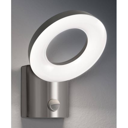 Ledvance - LED Outdoor wall light with a sensor LOOP 1xLED/12W/230V IP44