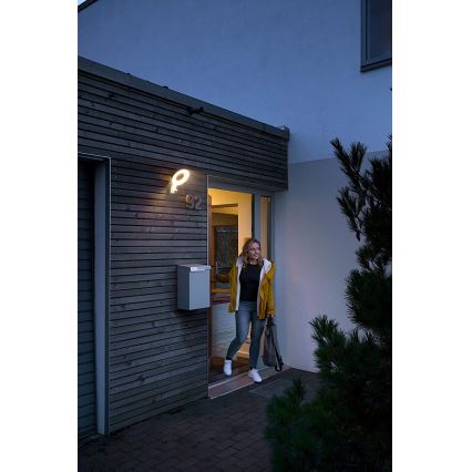 Ledvance - LED Outdoor wall light with a sensor LOOP 1xLED/12W/230V IP44