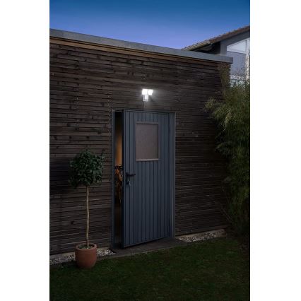Ledvance - LED Outdoor wall light with a sensor SPOT 2xLED/8W/230V IP55