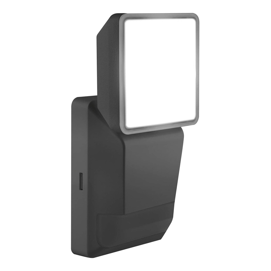 Ledvance -LED Outdoor wall light with a sensor  SPOT LED/8W/230V IP55 black