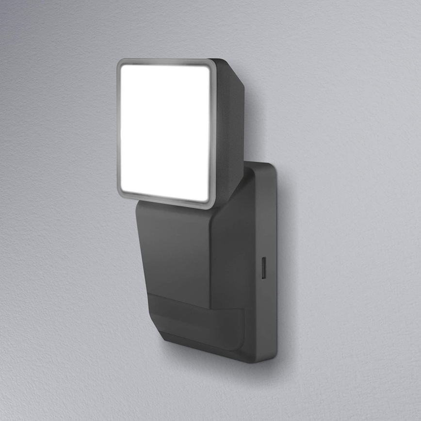 Ledvance -LED Outdoor wall light with a sensor  SPOT LED/8W/230V IP55 black