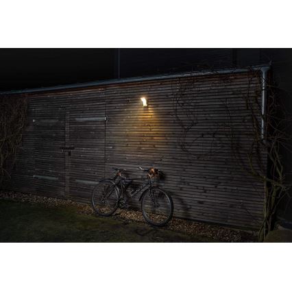 Ledvance -LED Outdoor wall light with a sensor  SPOT LED/8W/230V IP55 black
