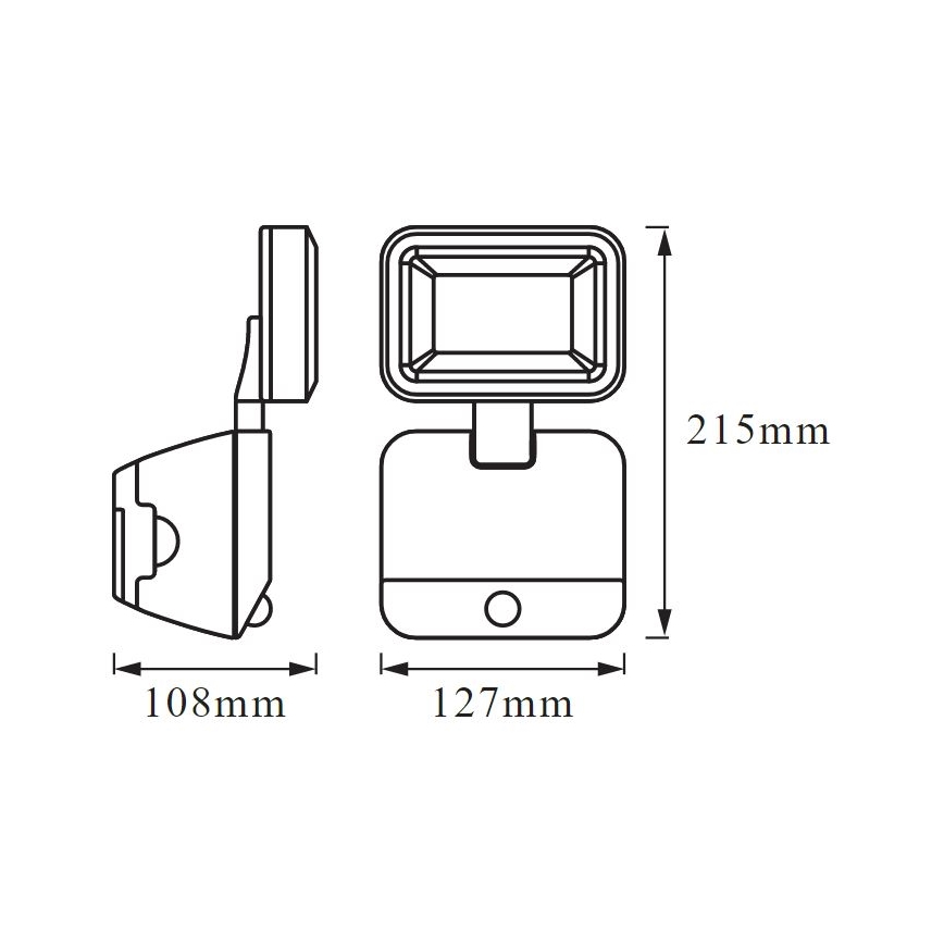 Ledvance - LED Outdoor wall light with sensor BATTERY LED/4W/6V IP54