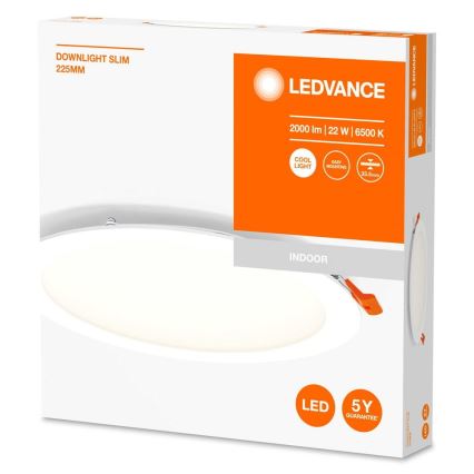 Ledvance - LED Recessed light SLIM LED/22W/230V 6500K