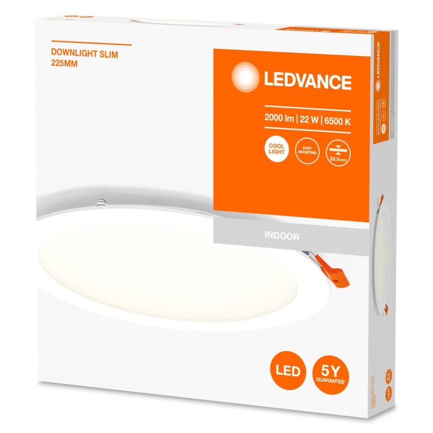 Ledvance - LED Recessed light SLIM LED/22W/230V 6500K