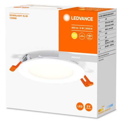 Ledvance - LED Recessed light SLIM LED/8W/230V 3000K