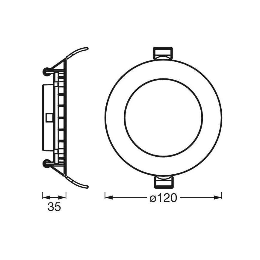 Ledvance - LED Recessed light SLIM LED/8W/230V 3000K