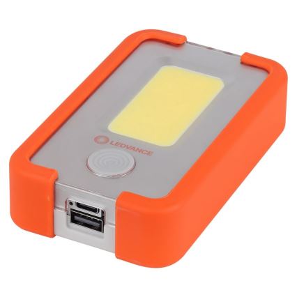 Ledvance - LED Rechargeable flashlight with a power bank FLASHLIGHT LED/4W/5V 3000mAh IPX2