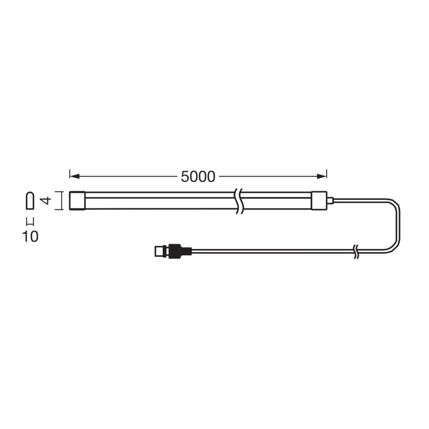 Ledvance - LED RGB Dimmable Solar Strip FLEX MAGIC 5m LED/1.6W/3.7V 2000 mAh IP44 + Remote Control
