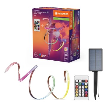 Ledvance - LED RGB Dimmable Solar Strip FLEX MAGIC 3m LED/1,2W/5V IP44 + remote control