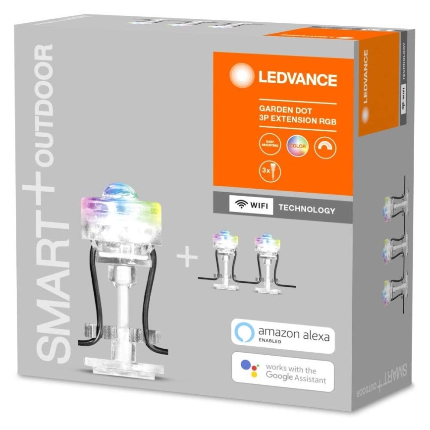 Ledvance - LED RGB Outdoor extension set SMART+ DOT 3xLED/0,7W/230V IP65 Wi-Fi