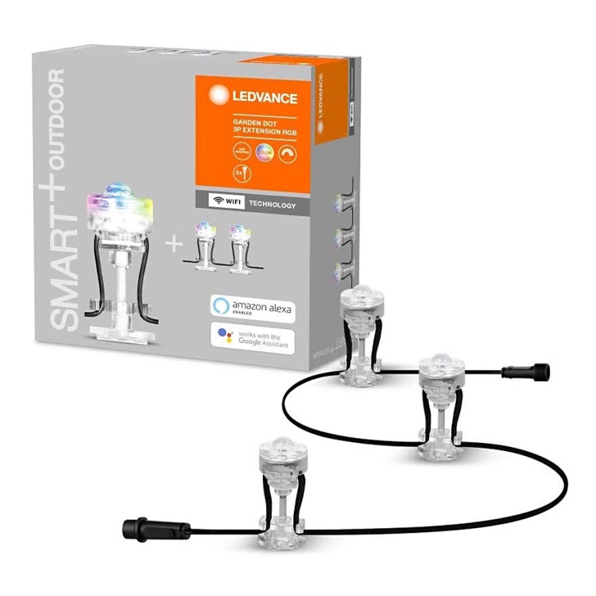 Ledvance - LED RGB Outdoor extension set SMART+ DOT 3xLED/0,7W/230V IP65 Wi-Fi