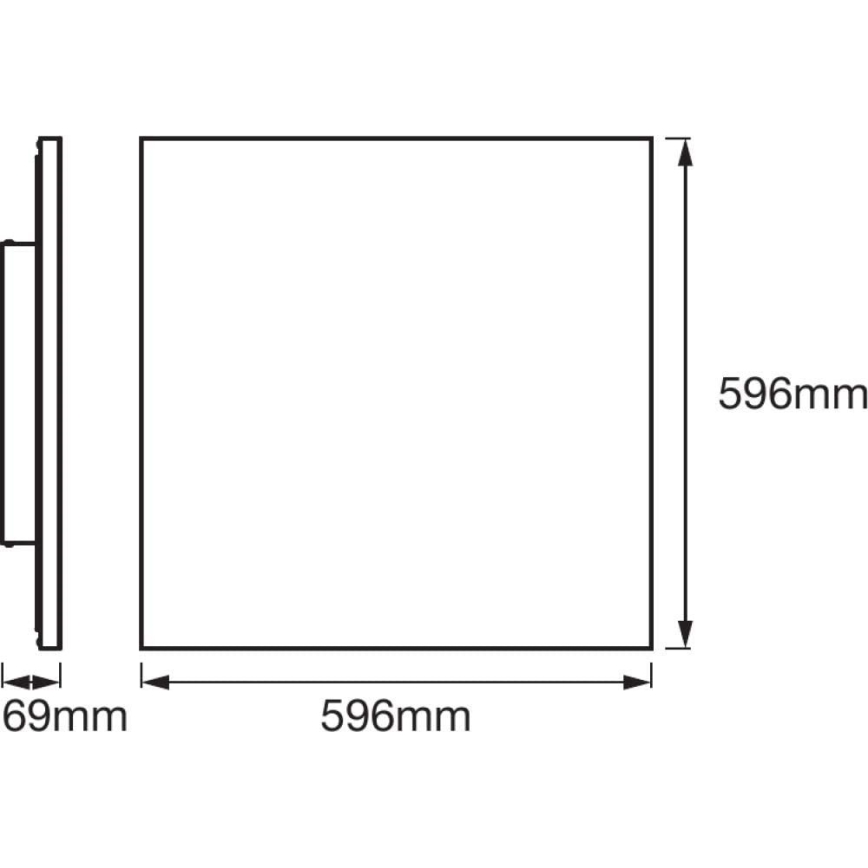 Ledvance - LED RGB+TW Dimmable light SMART+ FRAMELESS LED/40W/230V 3000K-6500K Wi-Fi