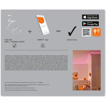Ledvance - LED RGB+TW Dimmable strip SMART+ FLEX 2m LED/8,5W/230V Wi-Fi