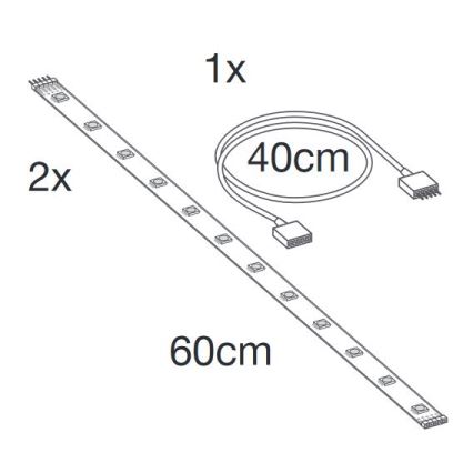 Ledvance - LED RGB+TW Extension dimmable strip SMART+ FLEX 1,2m LED/6W/12V
