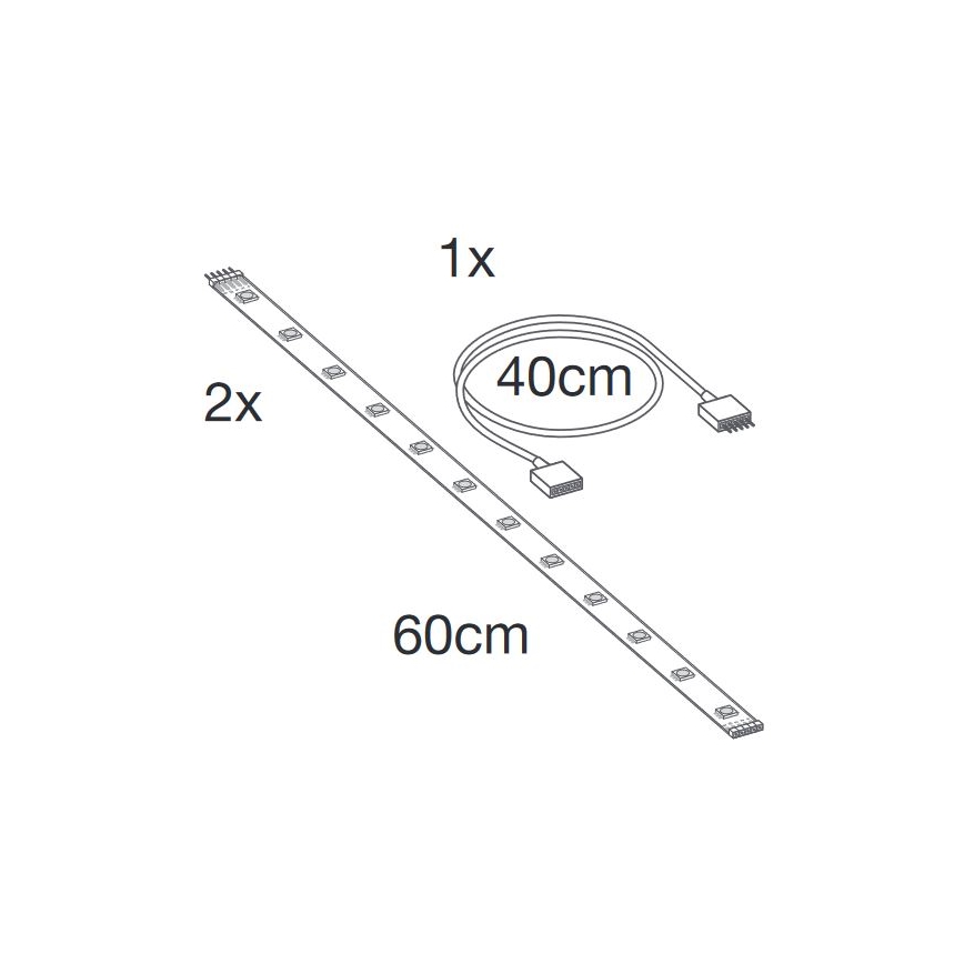 Ledvance - LED RGB+TW Extension dimmable strip SMART+ FLEX 1,2m LED/6W/12V