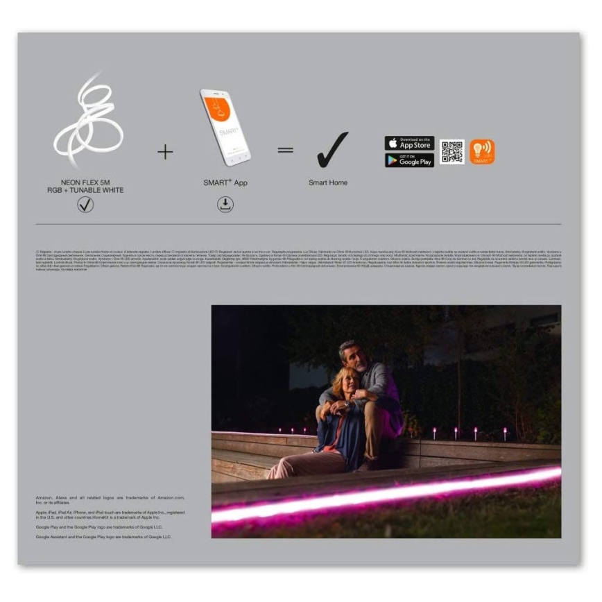 Ledvance - LED RGB+TW Dimmable outdoor strip SMART+ FLEX 5m LED/20W/230V 2700K-6500K IP44 Wi-Fi