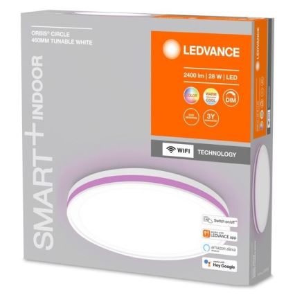 Ledvance - LED RGBW Dimmable ceiling light SMART+ CIRCLE LED/28W/230V 3000-6500K Wi-Fi