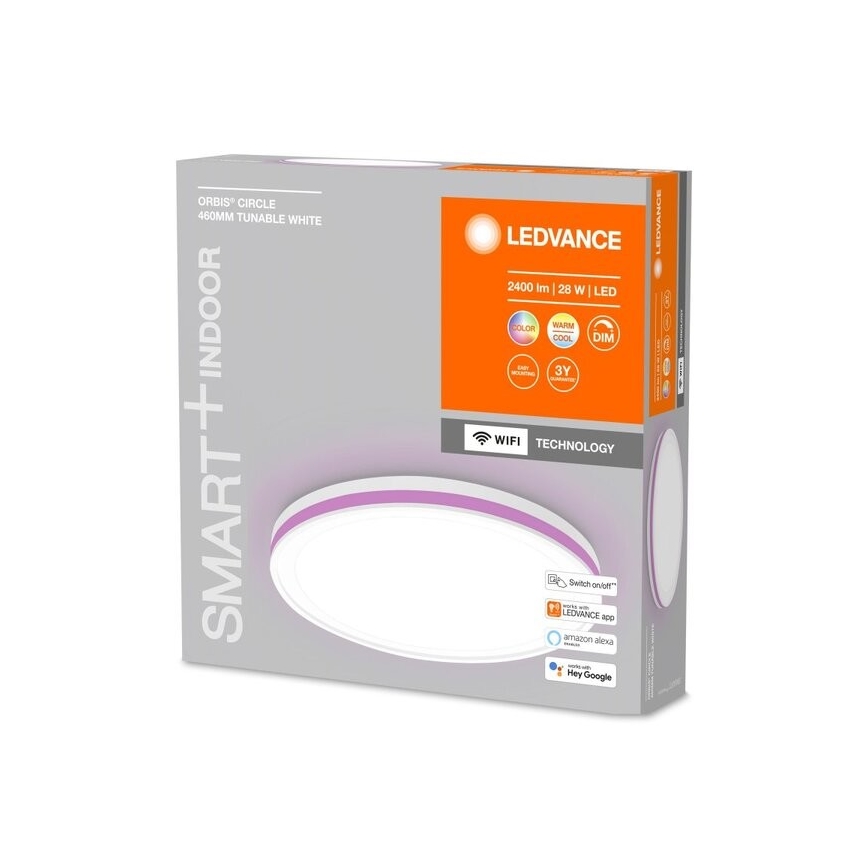 Ledvance - LED RGBW Dimmable ceiling light SMART+ CIRCLE LED/28W/230V 3000-6500K Wi-Fi