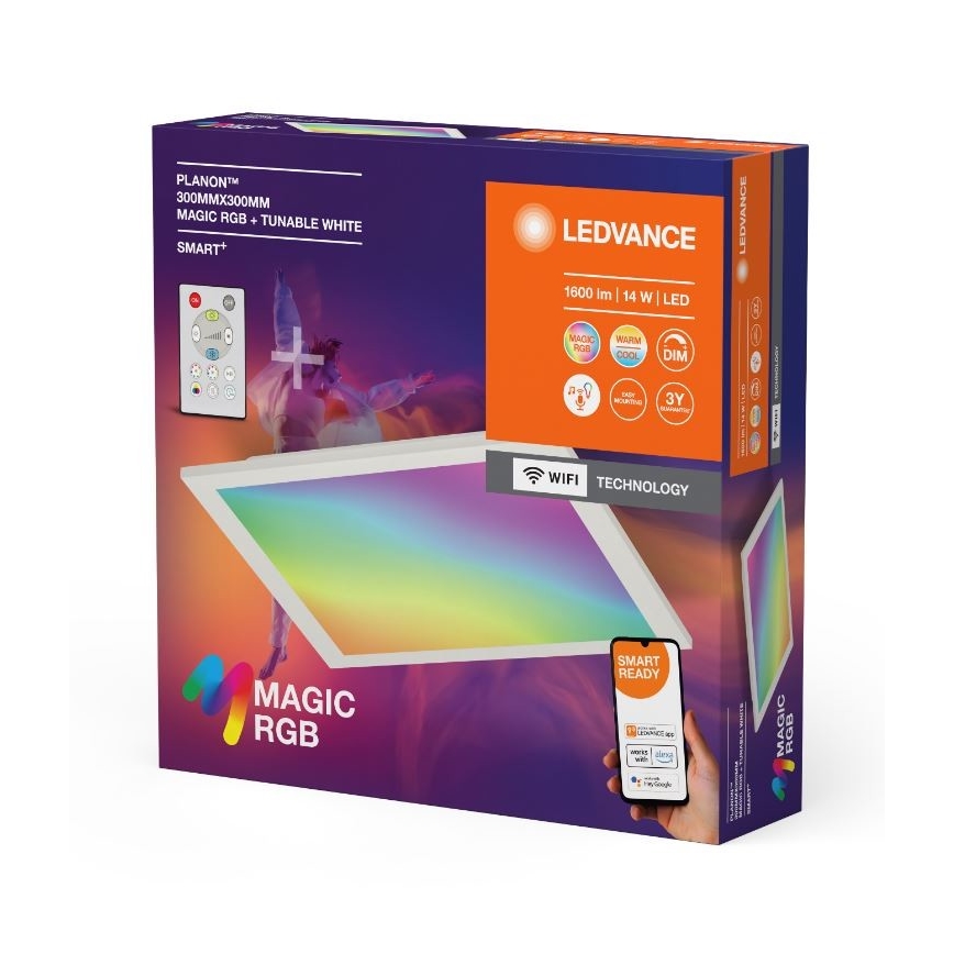 Ledvance - LED RGBW Dimmable ceiling light SMART+ MAGIC LED/14W/230V 2700-6500K Wi-Fi + remote control