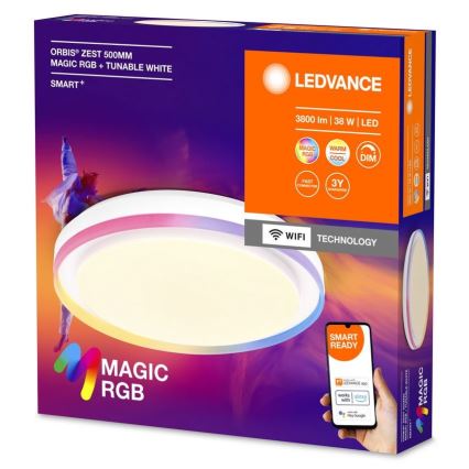 Ledvance - LED RGBW Dimmable ceiling light SMART+ MAGIC LED/38W/230V  2700-6500K Wi-Fi