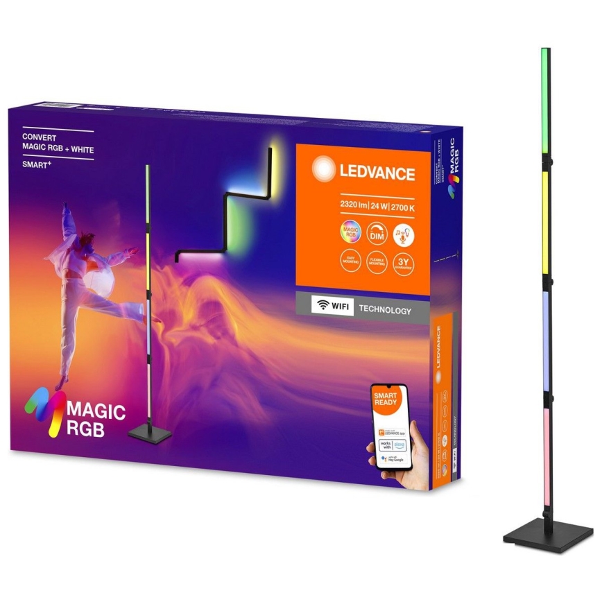 Ledvance - LED RGBW Dimmable floor lamp 2in1 SMART+ MAGIC LED/24W/230V Wi-Fi