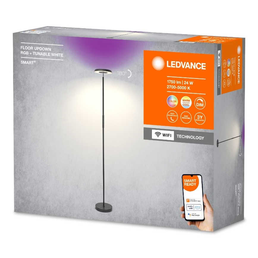 Ledvance - LED RGBW Dimmable floor lamp SMART+ FLOOR LED/13,5W/230V 2700-5000K Wi-Fi