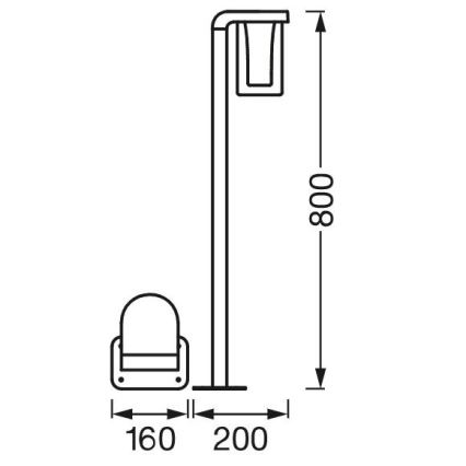 Ledvance - LED RGBW Dimmable outdoor lamp SMART+ CASCADE LED/10W/230V Wi-Fi IP44