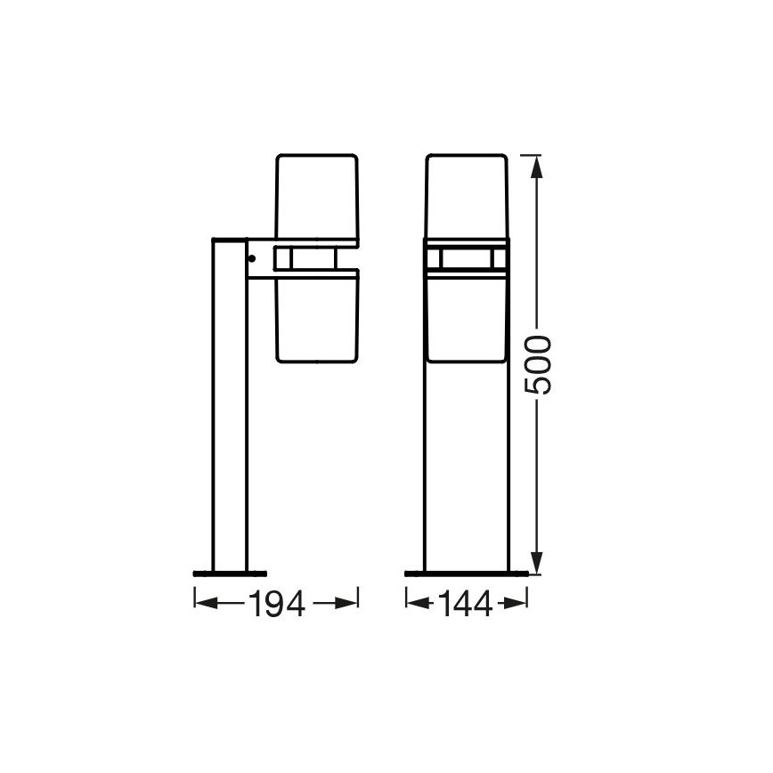 Ledvance - LED RGBW Dimmable outdoor lamp CASCADE 2xLED/7W/230V IP44 Wi-Fi