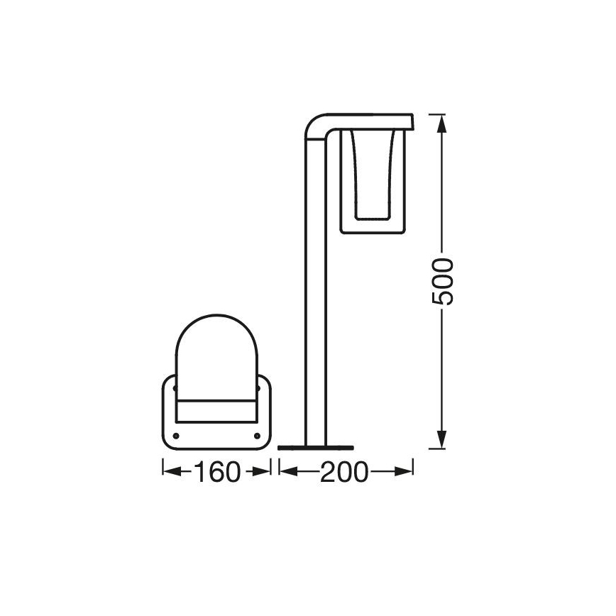Ledvance - LED RGBW Dimmable outdoor lamp CASCADE LED/10W/230V IP44 Wi-Fi