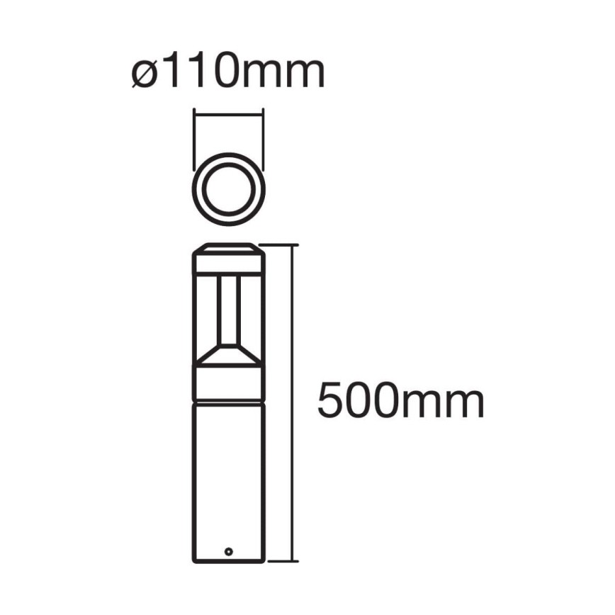 Ledvance - LED RGBW Dimmable outdoor lamp SMART+ MODERN LED/12W/230V IP44 Bluetooth