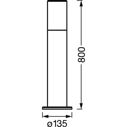 Ledvance - LED RGBW Dimmable outdoor lamp SMART+ PIPE LED/10W/230V Wi-Fi IP44