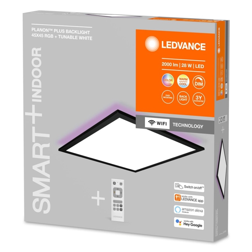 Ledvance - LED RGBW Dimmable panel SMART+ PLANON LED/28W/230V 3000-6500K Wi-Fi + remote control