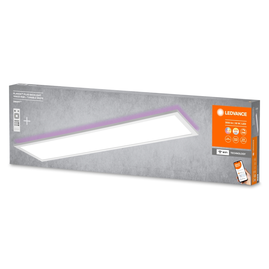 Ledvance - LED RGBW Dimmable panel SMART+ PLANON LED/30W/230V 3000-6500K Wi-Fi + remote control