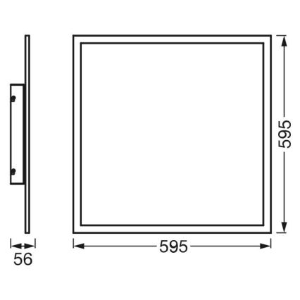 Ledvance - LED RGBW Dimmable surface-mounted panel SMART+ PLANON LED/40W/230V Wi-Fi + remote control