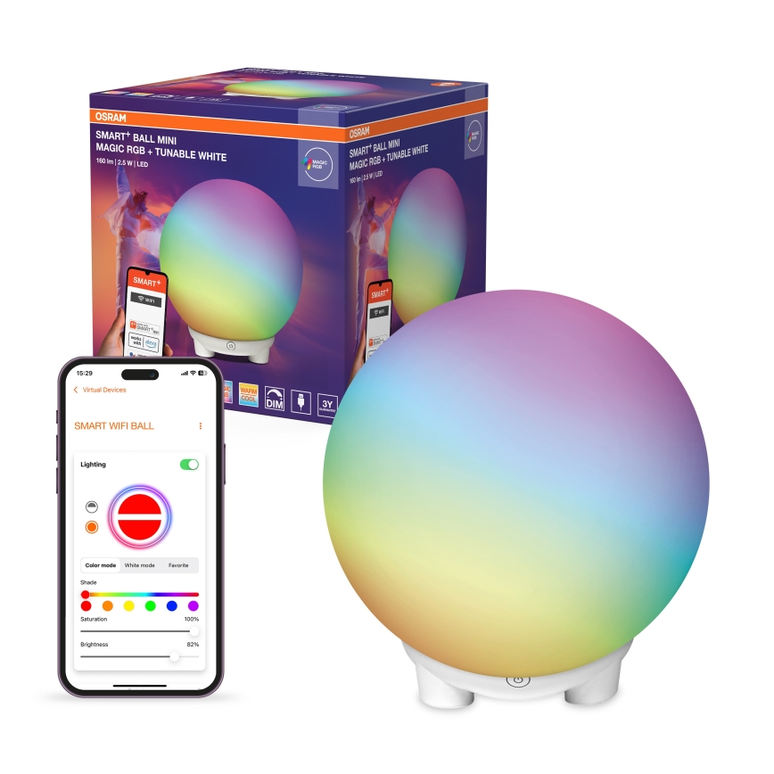 Ledvance - LED RGBW Dimmable Rechargeable Table Lamp SMART+ MAGIC LED/2.5W/5V 2200-6500K Wi-Fi White