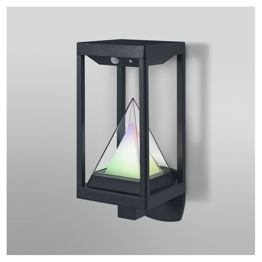 Ledvance - LED RGBW Dimmable solar wall light with a motion and dusk sensor SMART+ ALPS LED/6W/3,7V 2200 mAh 3000K IP44