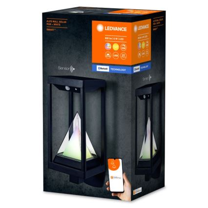 Ledvance - LED RGBW Dimmable solar wall light with a motion and dusk sensor SMART+ ALPS LED/6W/3,7V 2200 mAh 3000K IP44