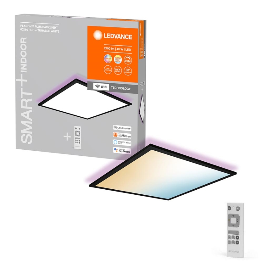 Ledvance - LED RGBW Dimmable surface-mounted panel SMART+ PLANON LED/40W/230V Wi-Fi + remote control