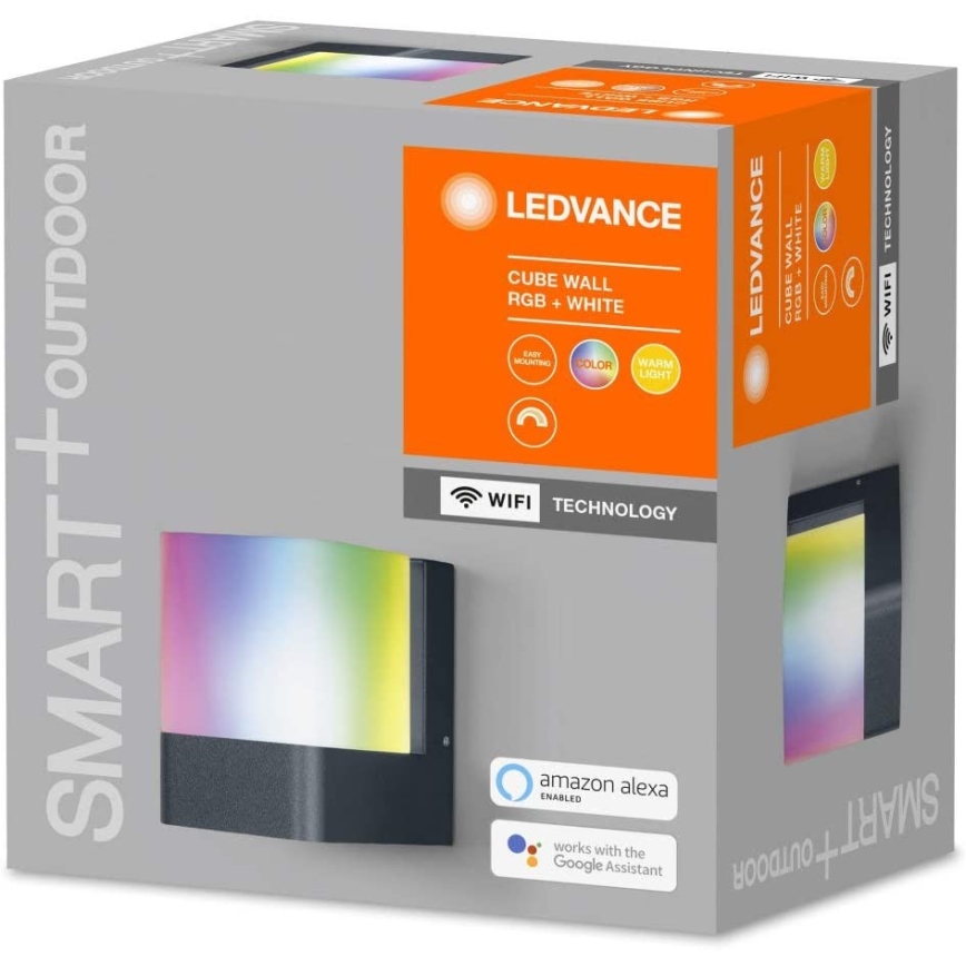 Ledvance - LED RGBW Outdoor wall light SMART+ CUBE LED/9,5W/230V IP44 Wi-Fi