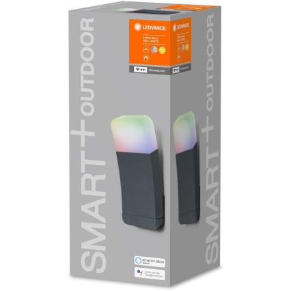 Ledvance - LED RGBW Outdoor wall light SMART+ CURVE LED/9W/230V IP44 Wi-Fi