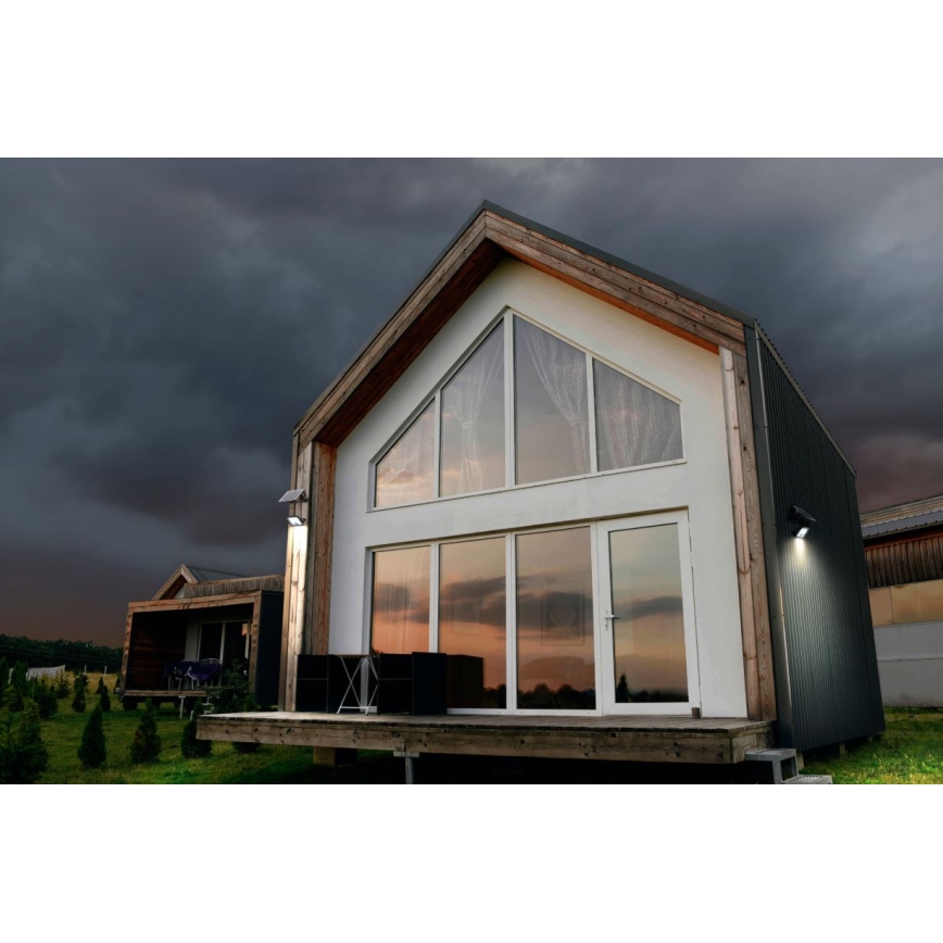 Ledvance - LED Dimmable solar floodlight with sensor FLOOD SPLIT LED/10W/7,4V IP65 + remote control