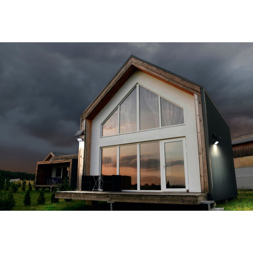 Ledvance - LED Dimmable solar floodlight with sensor FLOOD SPLIT LED/30W/6,4V IP65 + remote control
