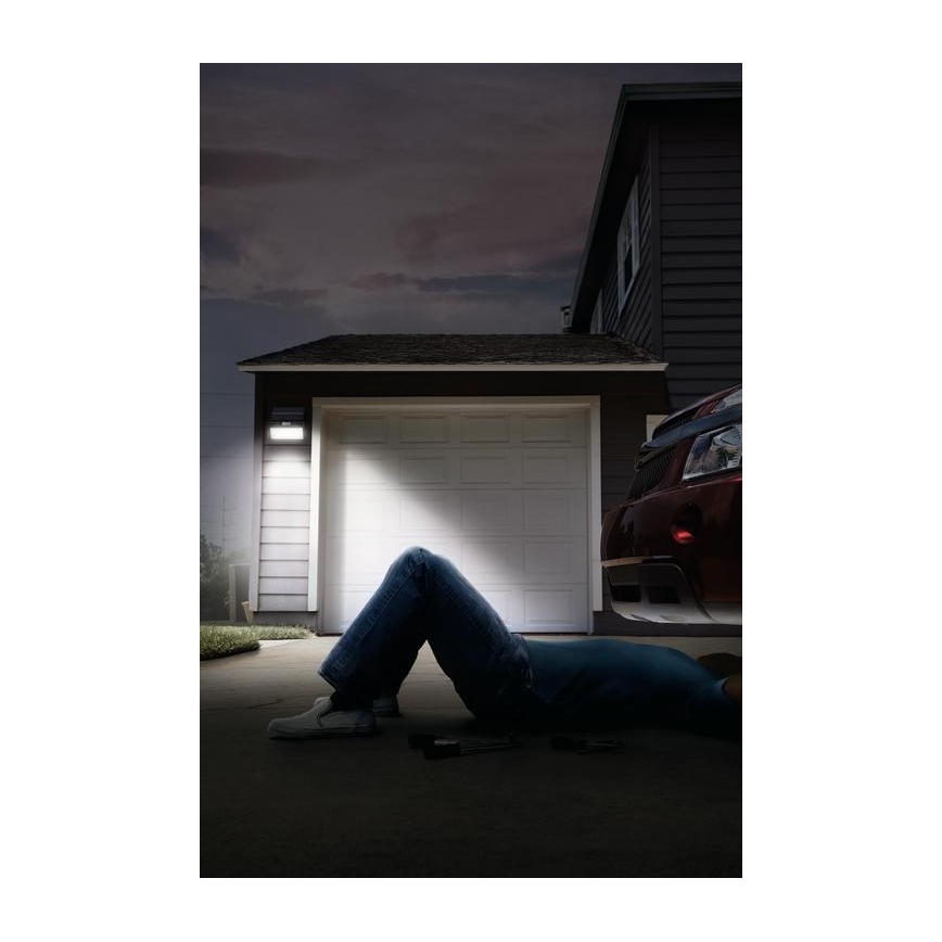 Ledvance - LED Outdoor solar wall floodlight with a motion and dusk sensor FLOOD LED/2,9W/3,7V 2600 mAh IP44