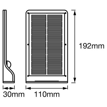 Ledvance - LED Solar wall light with a sensor DOORLED LED/3W/3,3V IP44