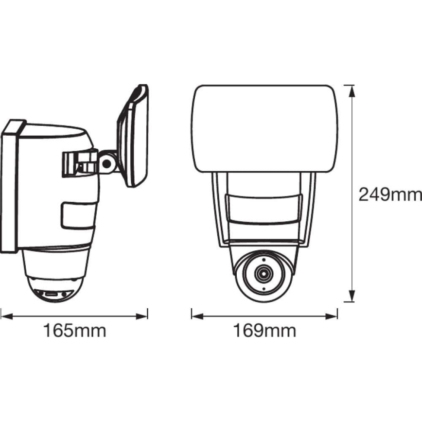 Ledvance - LED Spotlight with a sensor and a camera SMART+ LED/24W/230V IP44 Wi-Fi