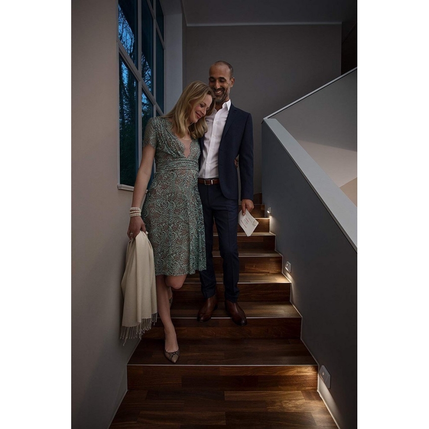 Ledvance - LED Staircase light with a sensor NIGHTLUX LED/0.25W/3xAAA IP54