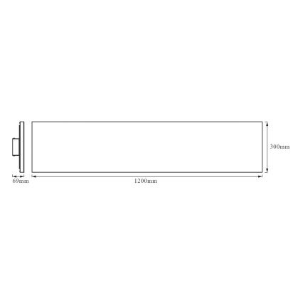 Ledvance - LED Surface mounted panel FRAMELESS LED/40W/230V 3000K