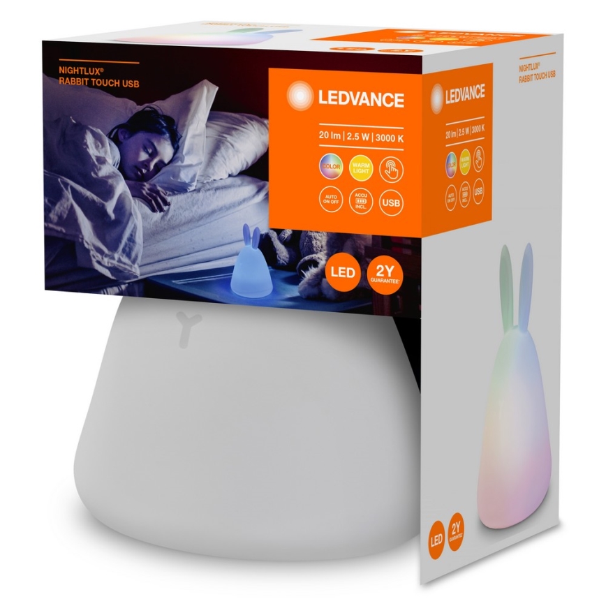 Ledvance - LED Touch children's night lamp TOUCH LED/2,5W/5V