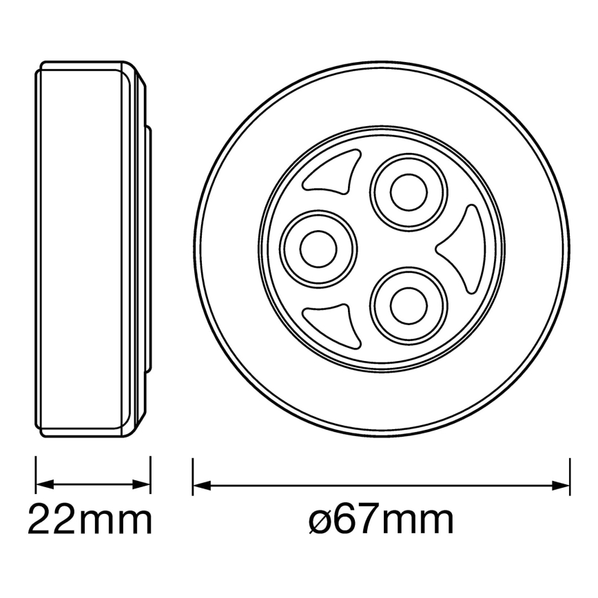 Ledvance - LED Touch orientational light DOT-IT LED/0,23W/4,5V